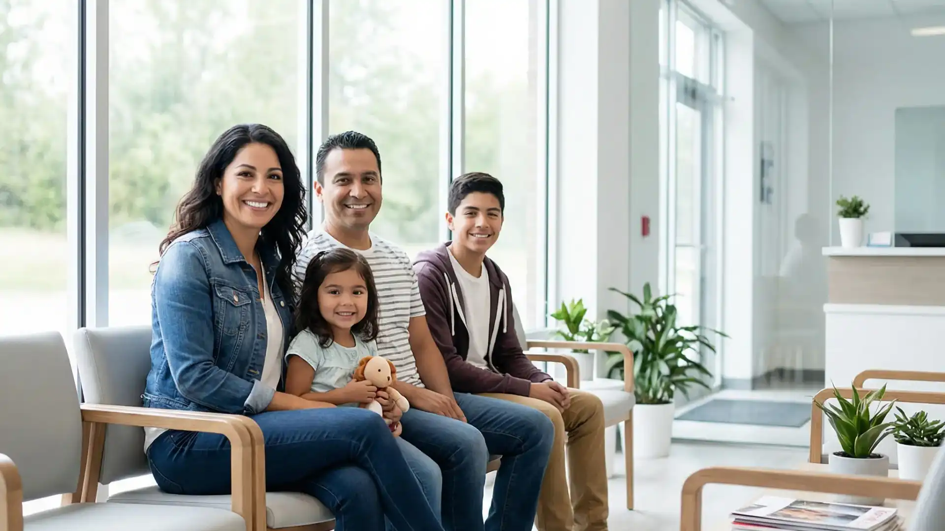 Clínica médica hispana en Houston TX - Doctor atendiendo paciente con atención profesional 100% en español