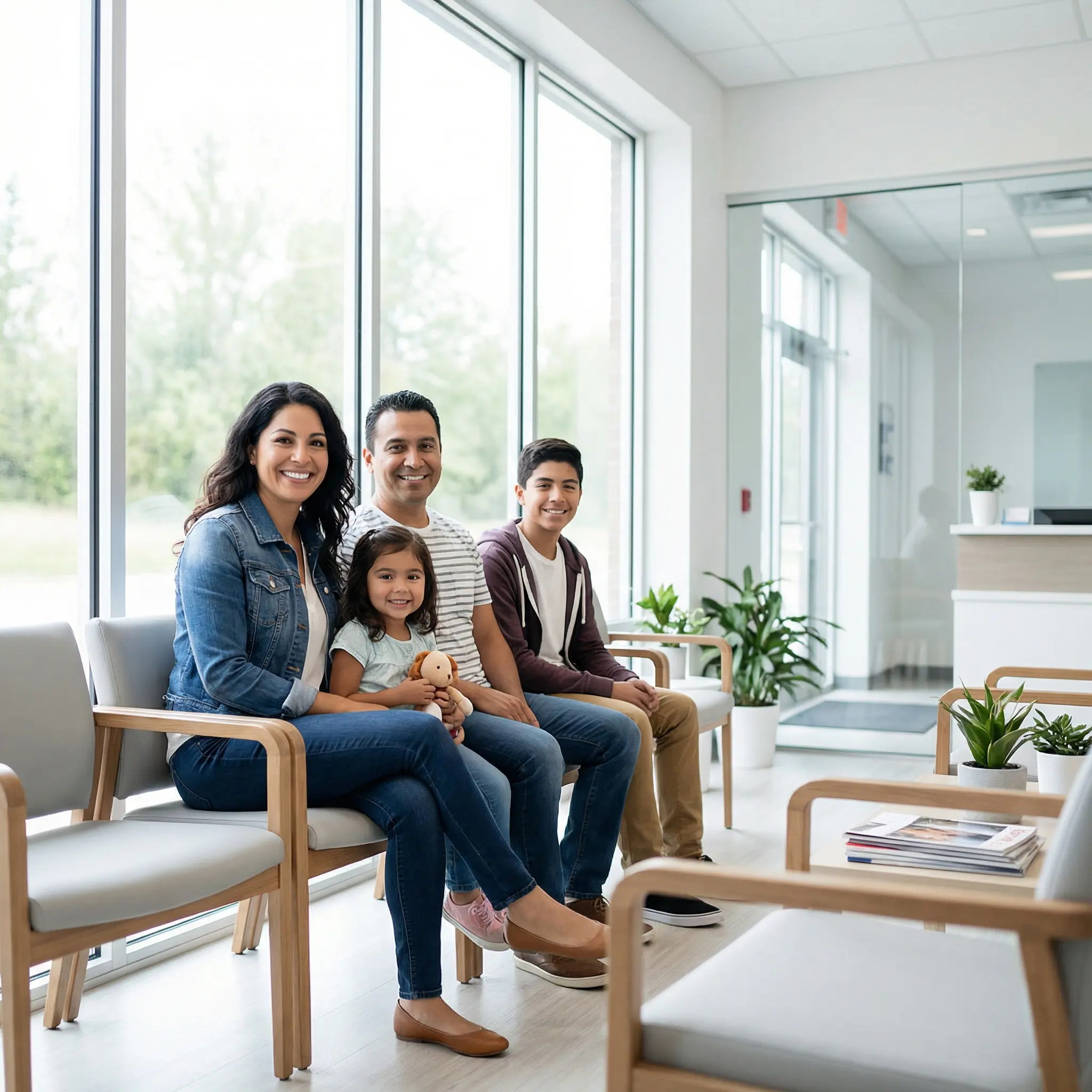 Clínica médica hispana en Houston TX - Doctor atendiendo paciente con atención profesional 100% en español