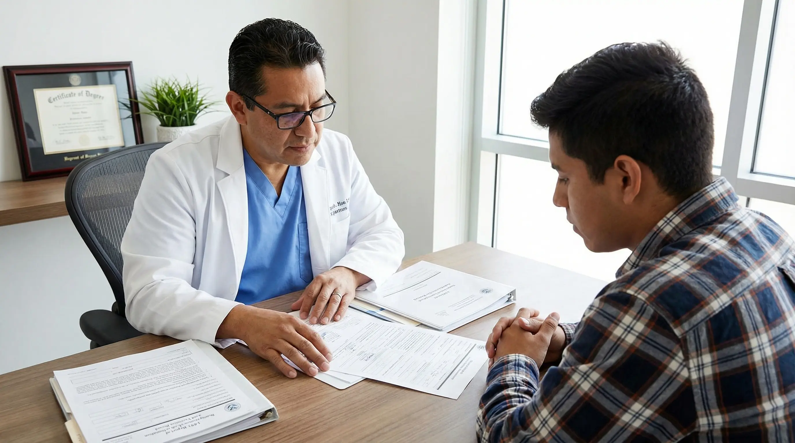 Examen Médico de Inmigración I-693 Houston - Clínica Hispana Airline Houston TX